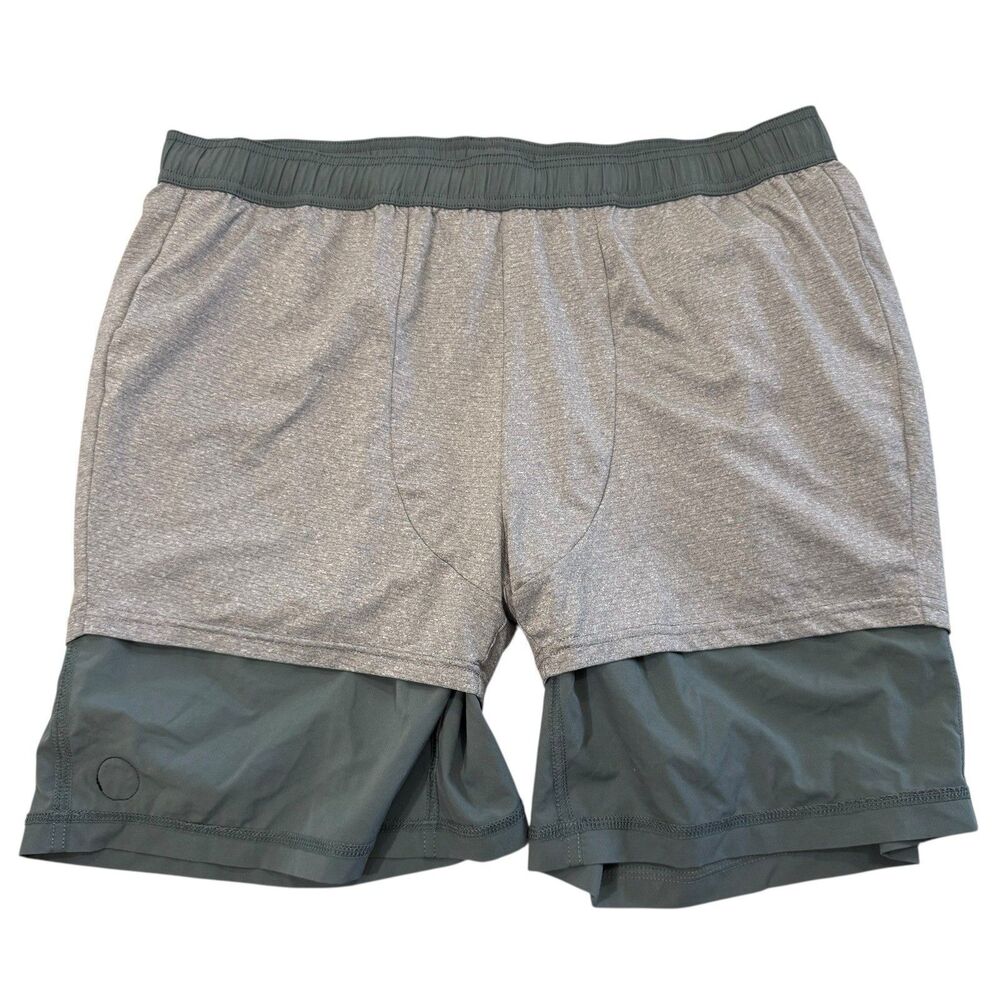 Vuori Kore Shorts 7” Lined Mens Size XXL Light Deep Sea Boxer Brief Liner V302 - Picture 8 of 11